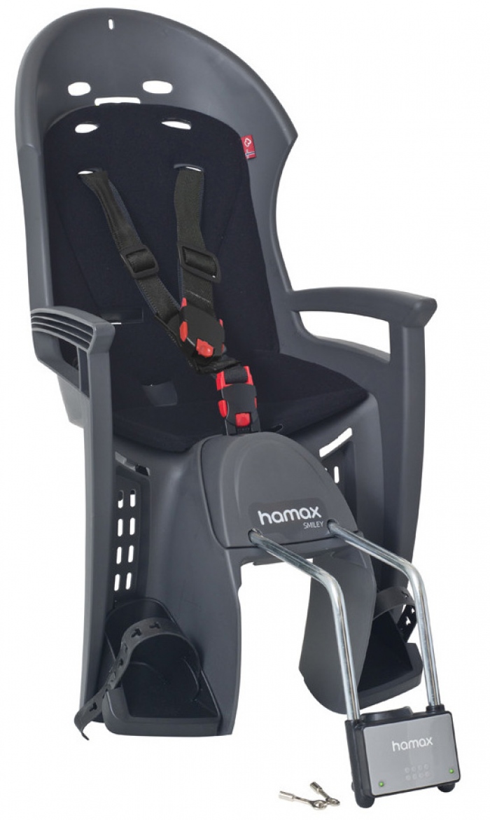 Детское велокресло Hamax Smiley W/Lockable Bracket