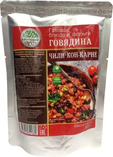 Готовое блюдо Кронидов Говядина Чили Кон-Карне с фасолью